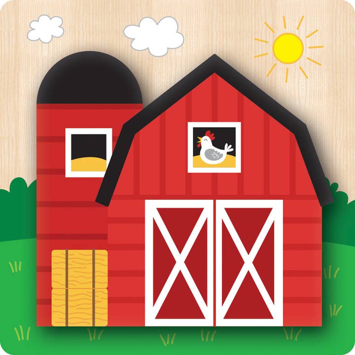 Masterpieces Puzzles - Wholesale Puzzle - Kids - Farm Chunky Wood Puzzles - Kids 4 Pack
