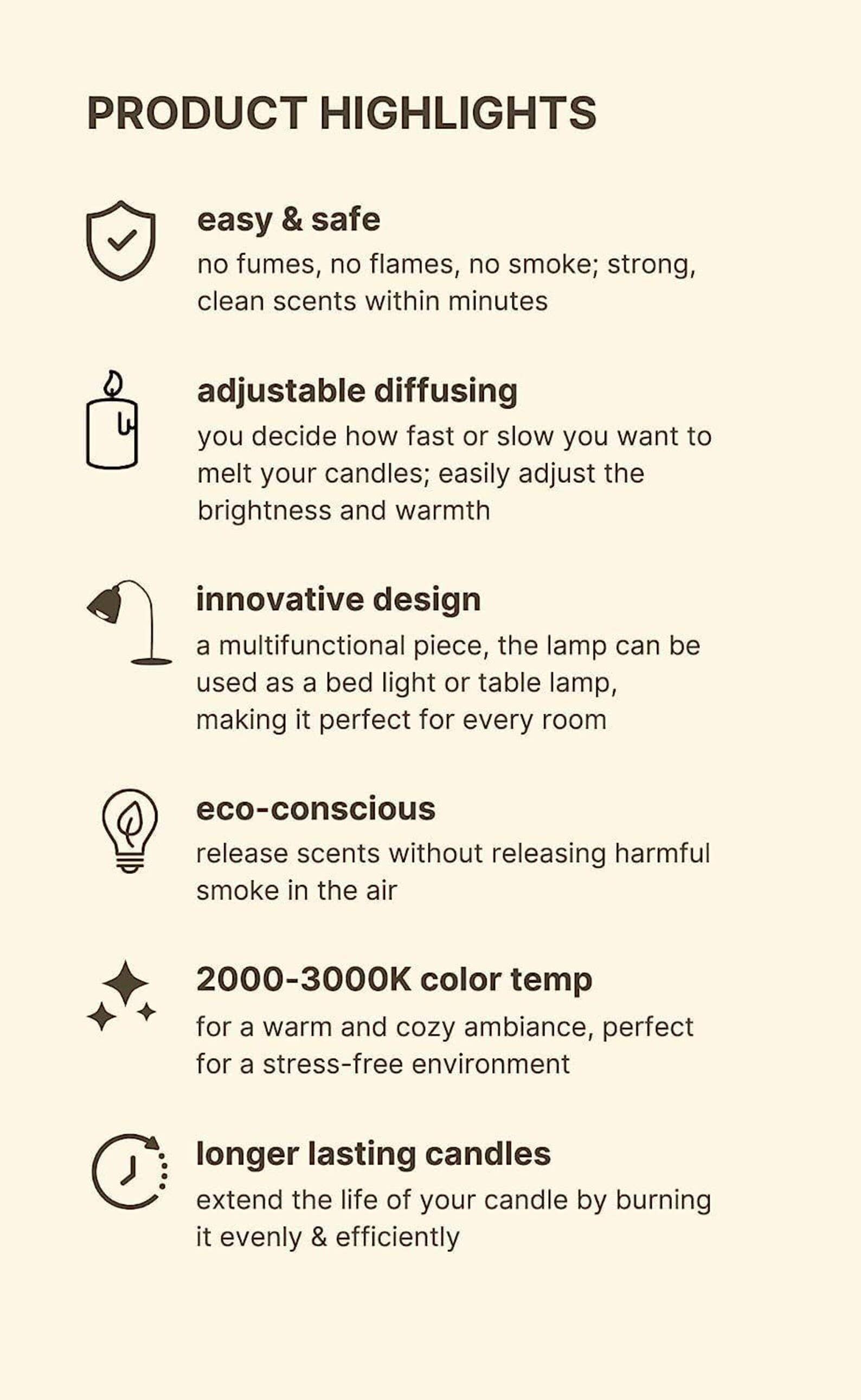 Vert Forêt Lampe chauffe-bougies réglable avec variateur et minuterie  en vente sur Faire3