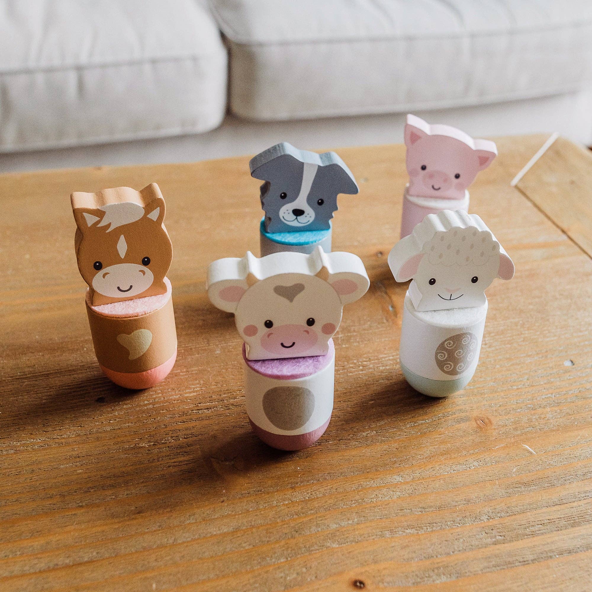 Orange Tree Toys – wholesale Wood toy – Child – Farmyard Animal Skittles2