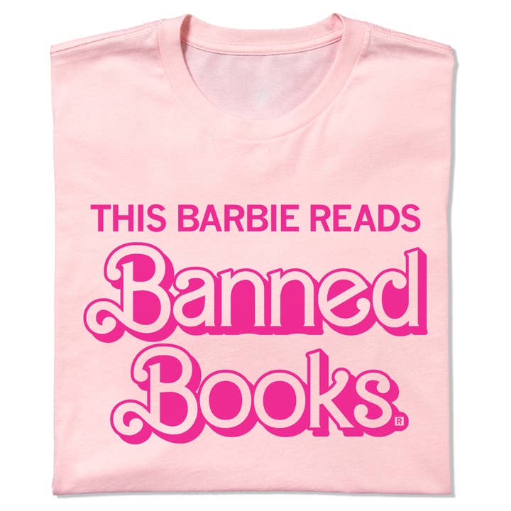 Light Pink This Barbie Reads Banned Books for wholesale on Faire
