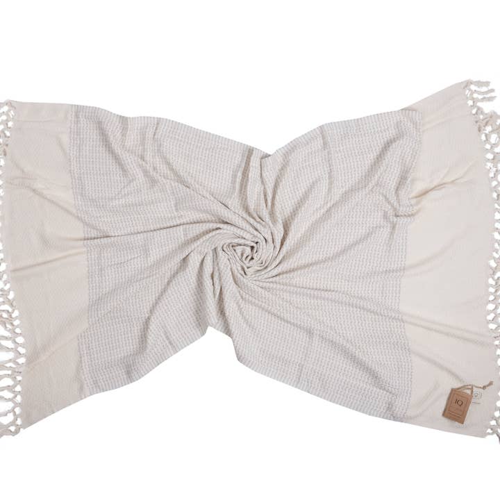 cotonIQ - Wholesale Bath Towel - hammam towel | sauna towel | beach towel | Colombia|grey|180x100cm