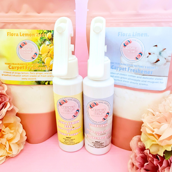 Nature's Scent ® - Vente Vaporisateurs d'ambiance et de linge - Duo Désodorisant pour Tapis & Spray pour Pièce5