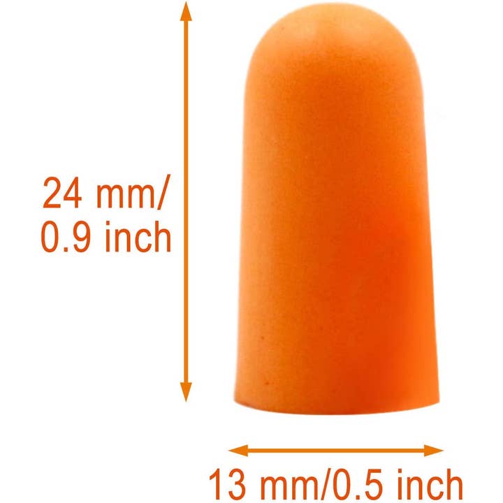 Quality Plugs - Wholesale Earplugs - 50 Pairs of Quality Foam Earplugs for Sleeping NRR: 32 dB