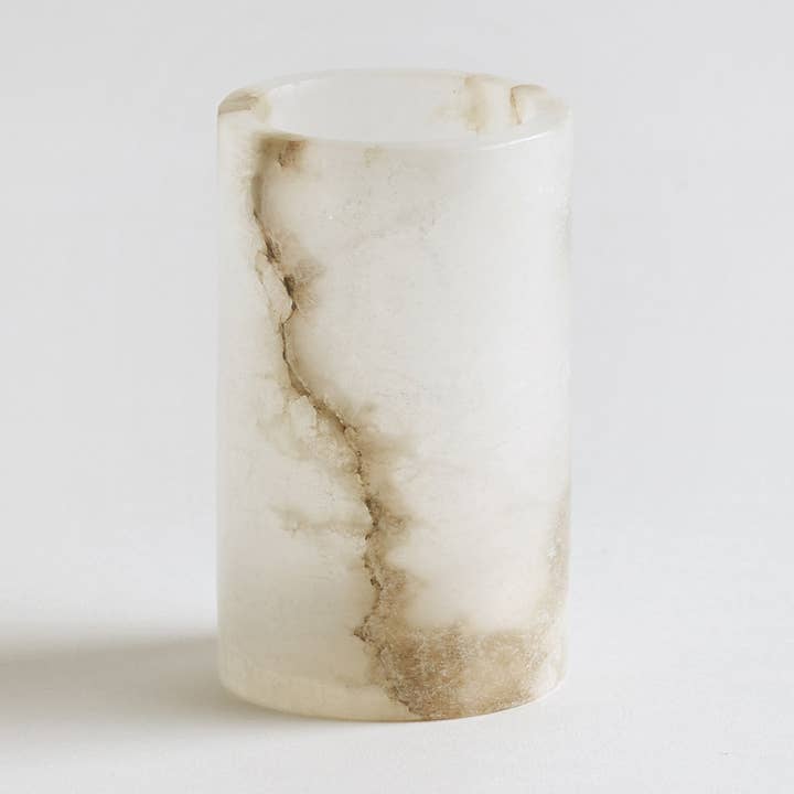 Photophore Santo en albâtre pour la vente par The Collective