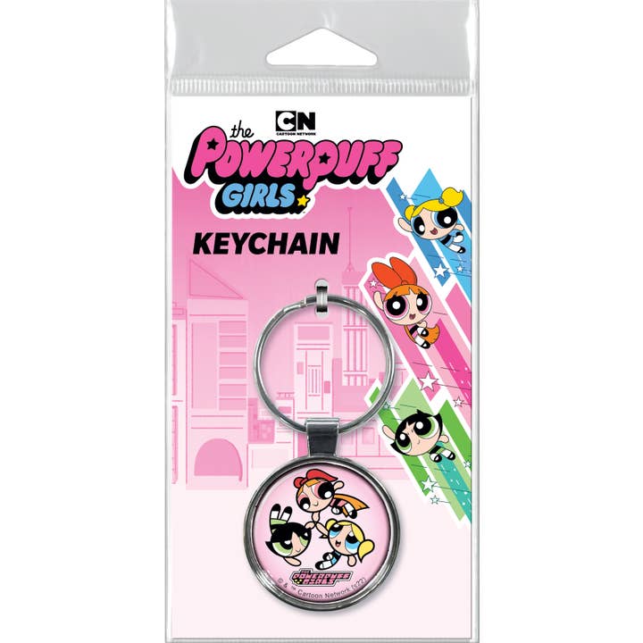 Powerpuff Girls Group on Pink Key Chain for wholesale by Ata-Boy