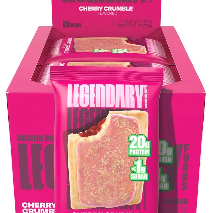 Legendary Protein Pastry Keto Cherry Crumble 10 ct Tray for wholesale by Long Island Candy Factory
