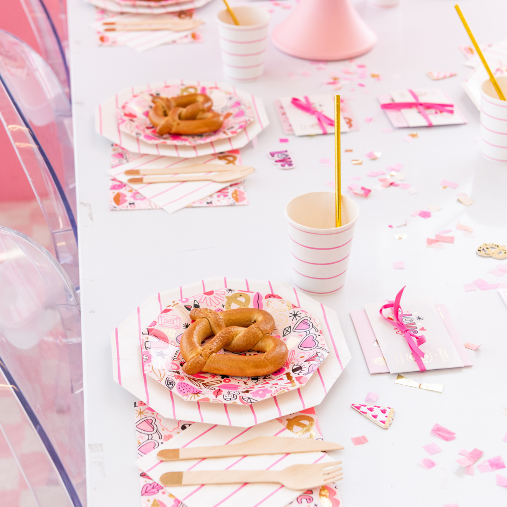 Jollity & Co. + Daydream Society - Wholesale Disposable Plate - Love Notes Small Plates - 8 Pk.2