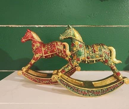 Dekorasyon Gifts  Decor – wholesale Decorative figurine – 5.5" Amara Rocking Horse2