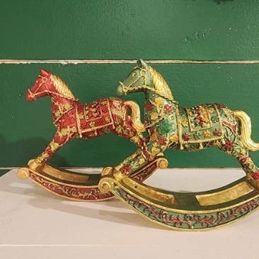 Dekorasyon Gifts Decor – wholesale Decorative figurine – 5.5" Amara Rocking Horse2