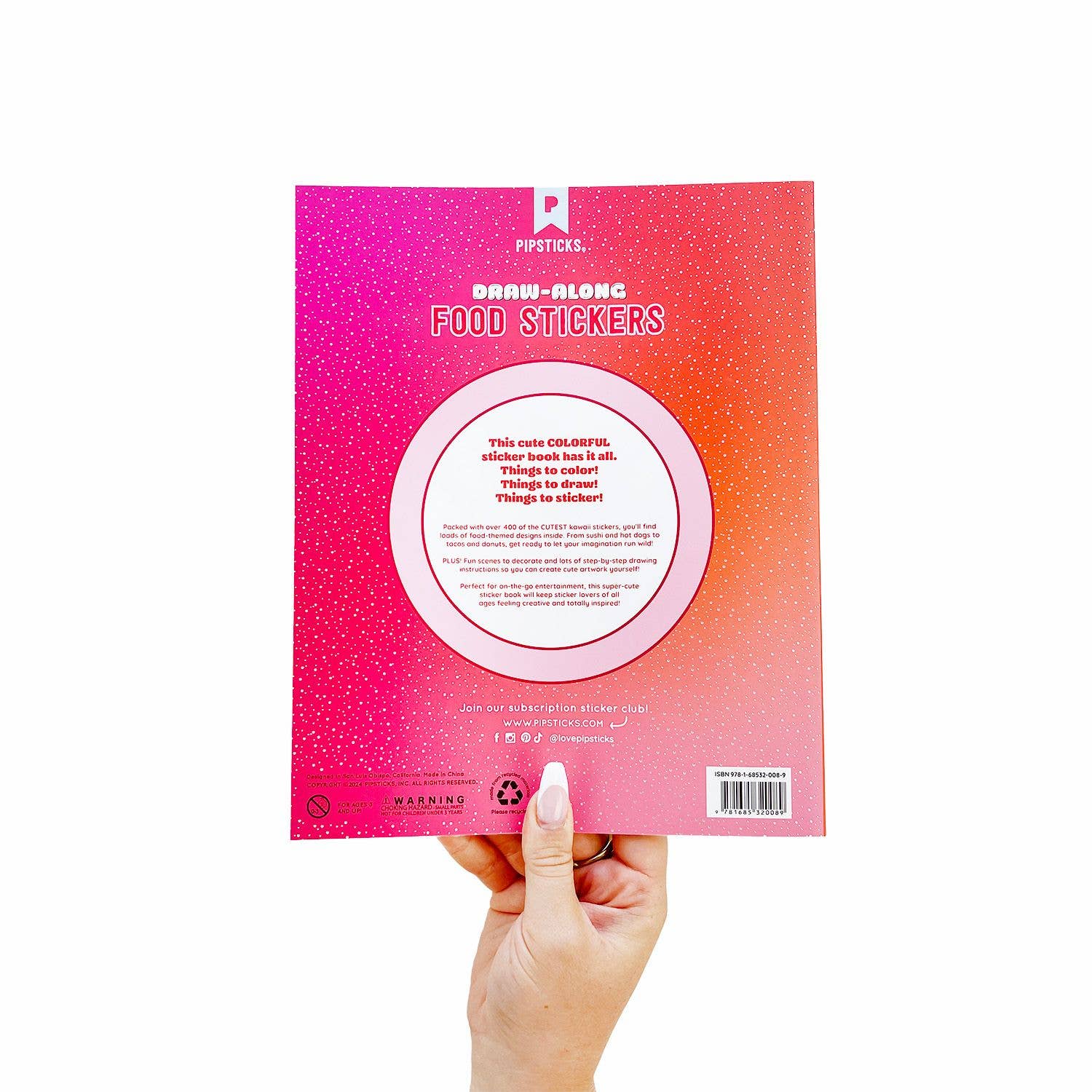 Pipsticks - Wholesale Sticker - Draw-Along Food Sticker Book9