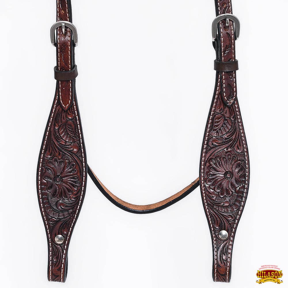 HILASON - Wholesale Horseback Riding Gear - HILASON Western Horse Headstall Breast Collar Set Tack Genuine American Leather | For Horses Headstalls149