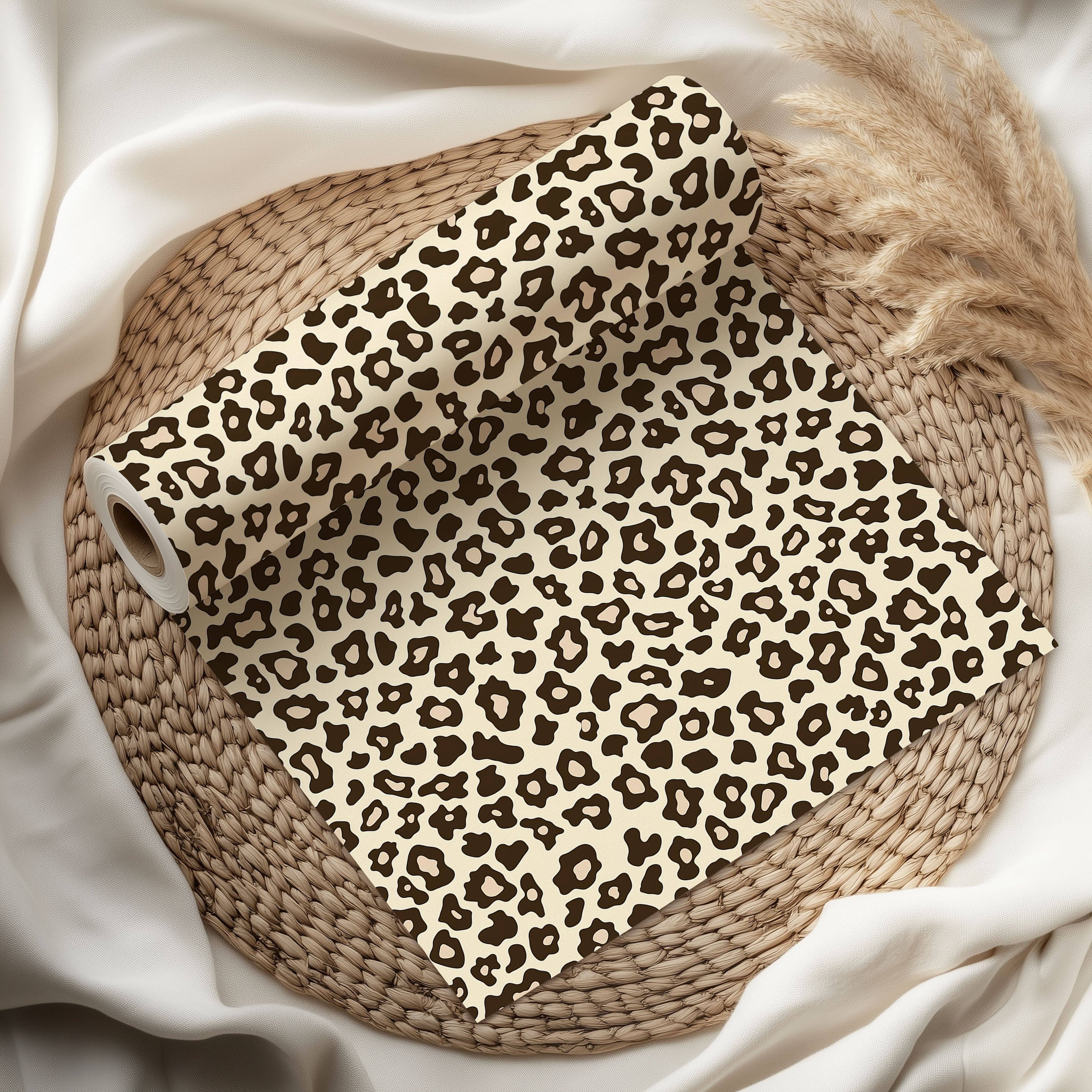 House of Binky - Vente Feuille de papier cadeau - Papier d'emballage à motif animal imprimé guépard personnalisé3