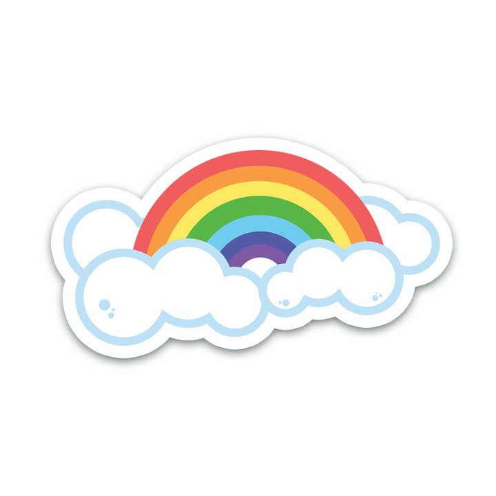 Six Color Rainbow Sticker - Waterproof, Durable for wholesale by Vancity Stickers