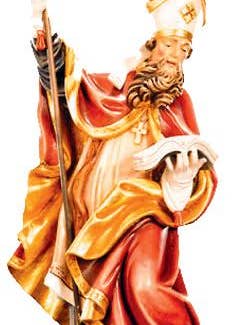 San Agustín con corazón en llamas en madera 9205 para venta al por mayor de Dolfi