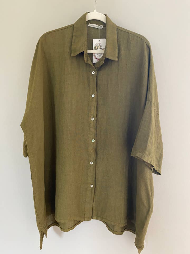 Miss Rose Sister Violet - Wholesale Button Down Shirt - Women's - WOMEN'S - Teddy Linen Shirt5