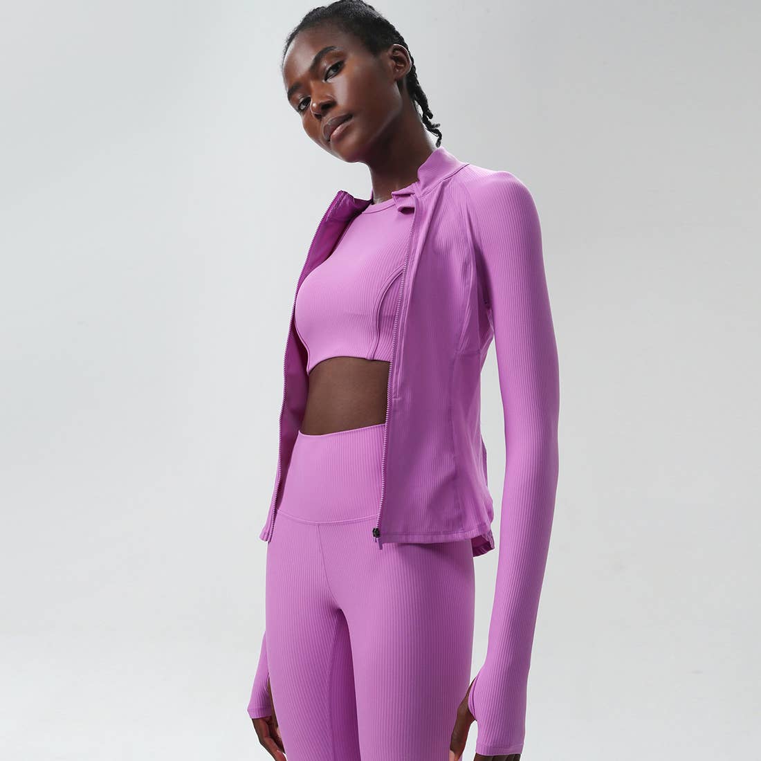 Sodalemon – wholesale Sportjacka - Dam – Damjacka med hög krage och midjeformande funktion för yoga och löpning15