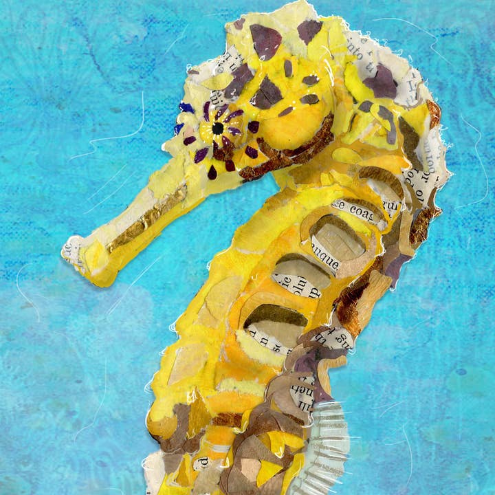 Found & Rewound - Wholesale Art Print - Seahorse - print2