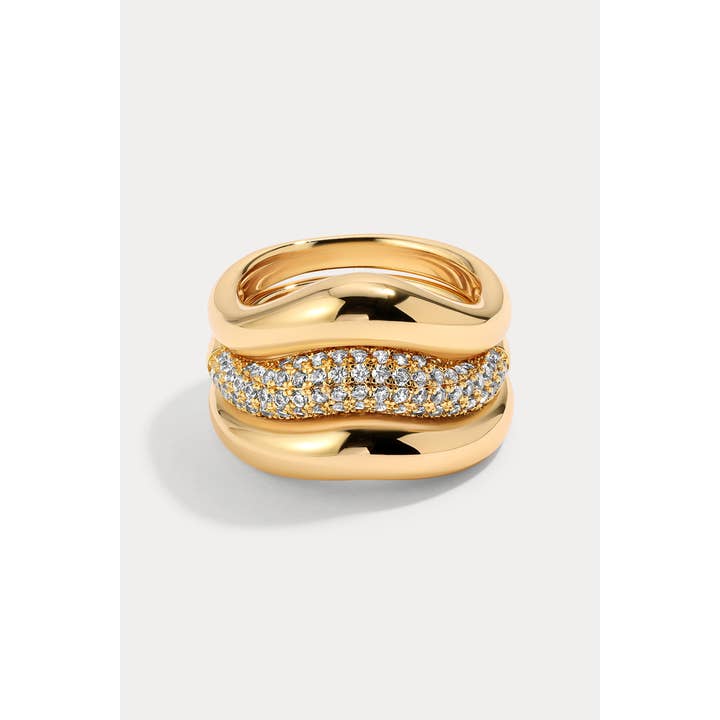 Lili Claspe - Wholesale Multi-Stone Ring - Armadillo Ring Set
