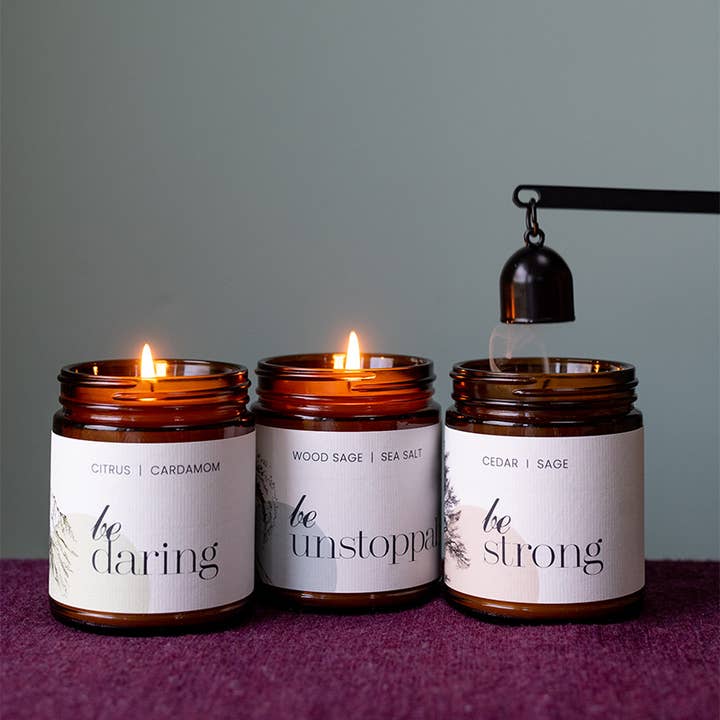 Affirmation Candle Set - Handmade for wholesale by Prosperity Candle