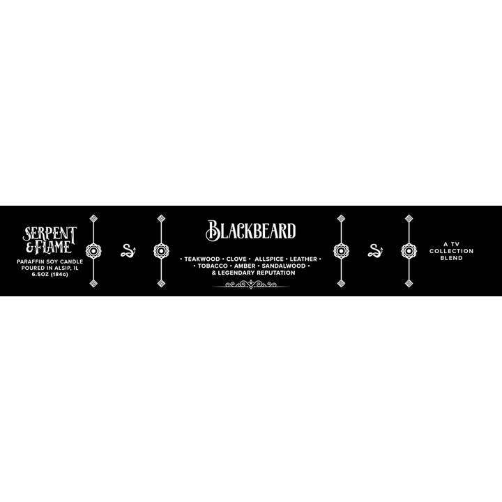 Serpent & Flame Candle Co. - Wholesale Travel Candles - Blackbeard Candle, Teakwood Clove Allspice1