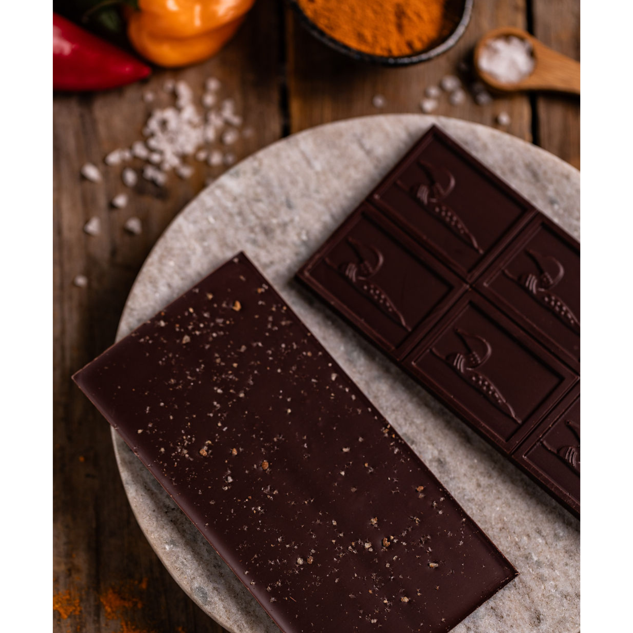 Loon Chocolate - Wholesale Chocolate Bar - Dark Chocolate with Ghost Pepper & Maine Sea Salt1