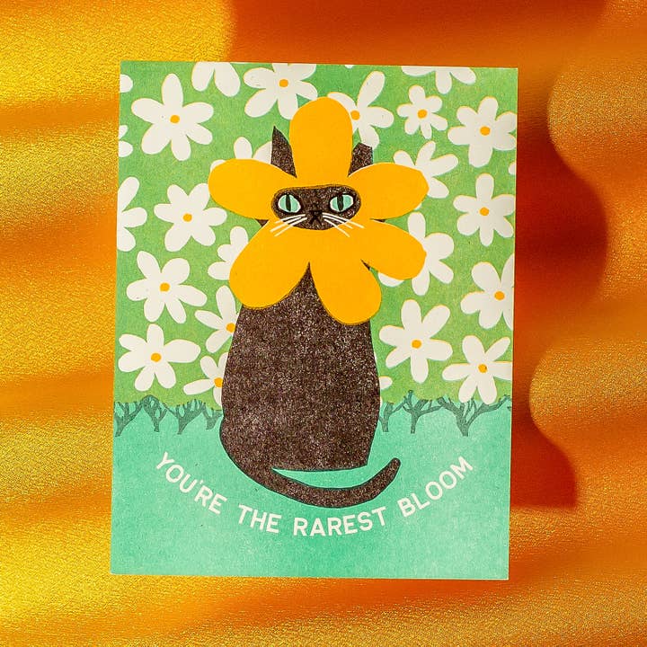 Sjældneste Bloom - Risograph Card for engroshandel hos Bromstad Printing Co.