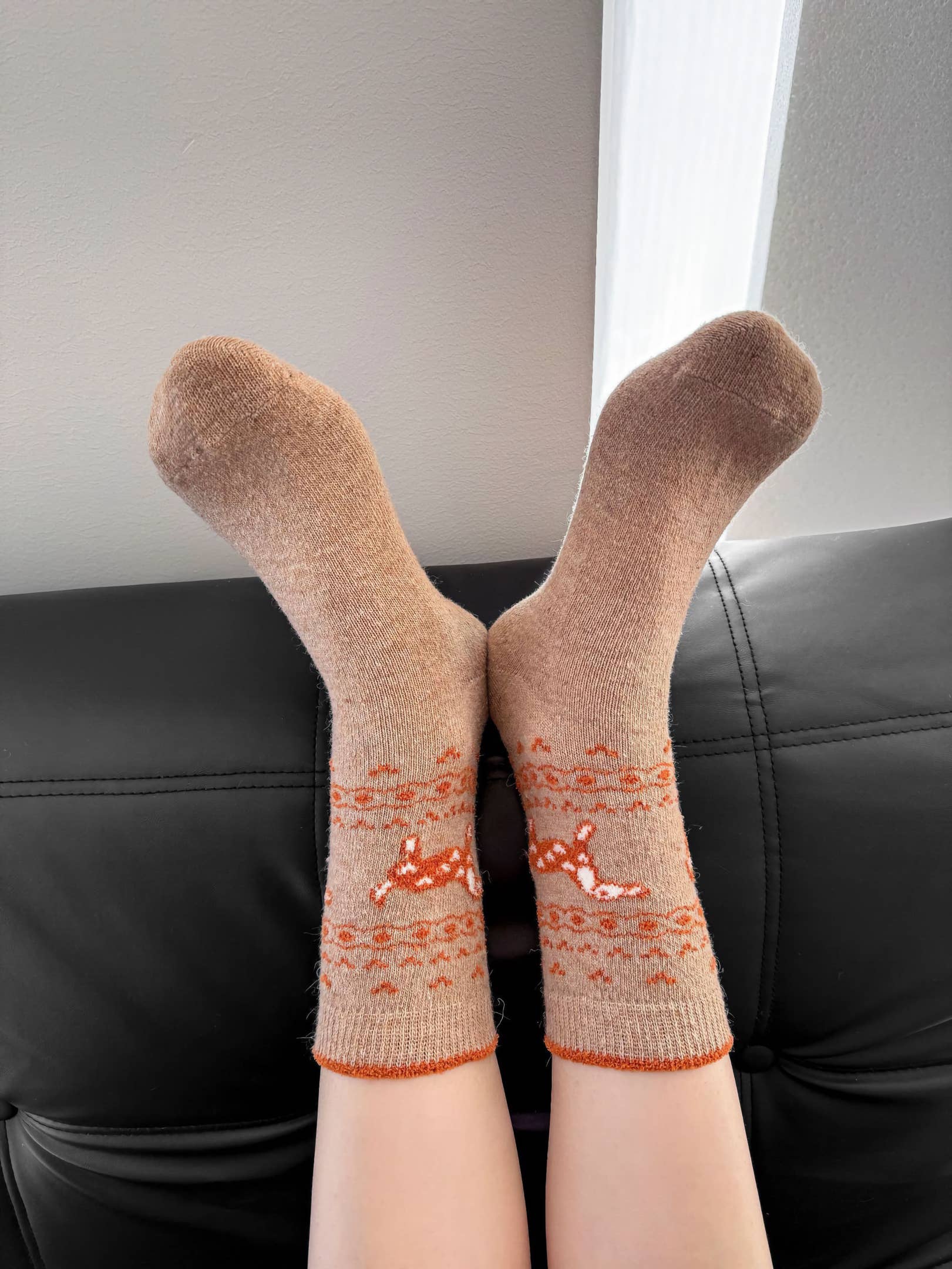 Happy Knits - Wholesale Socks - Women's - Women's Wool Socks - Warm Dachshund Pattern Winter Socks15