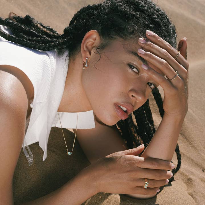 Studio Grun - Wholesale Single Stone/Solitaire Ring - Single Cobble Ring in Green Onyx1