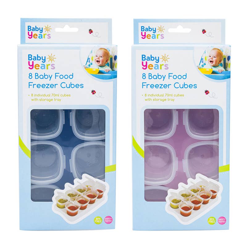 Deluxe Import Trading - Wholesale Ice Tray/Mold - Baby Years 8 Baby Food Freezer Cubes Assorted0