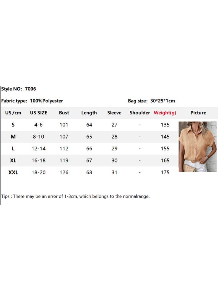 Lovesoft - Wholesale Button Down Shirt - Women's - Short Sleeve Button Down Up Shirt8