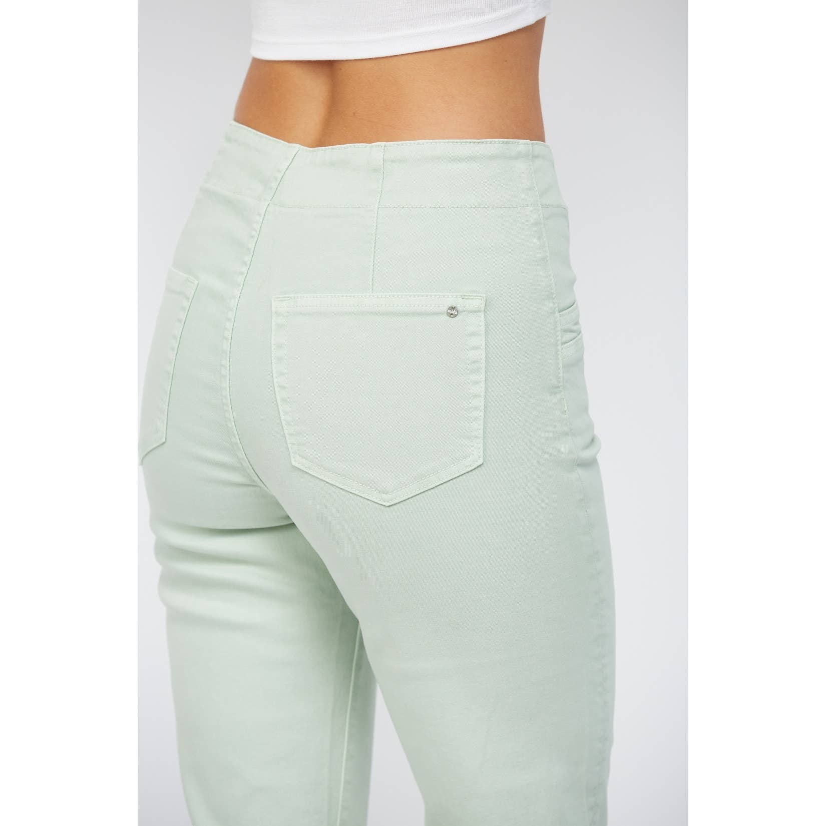 BLUE MINT SUPER HIGH RISE FLARE WITH DOUBLE BUTTON for wholesale on Faire6