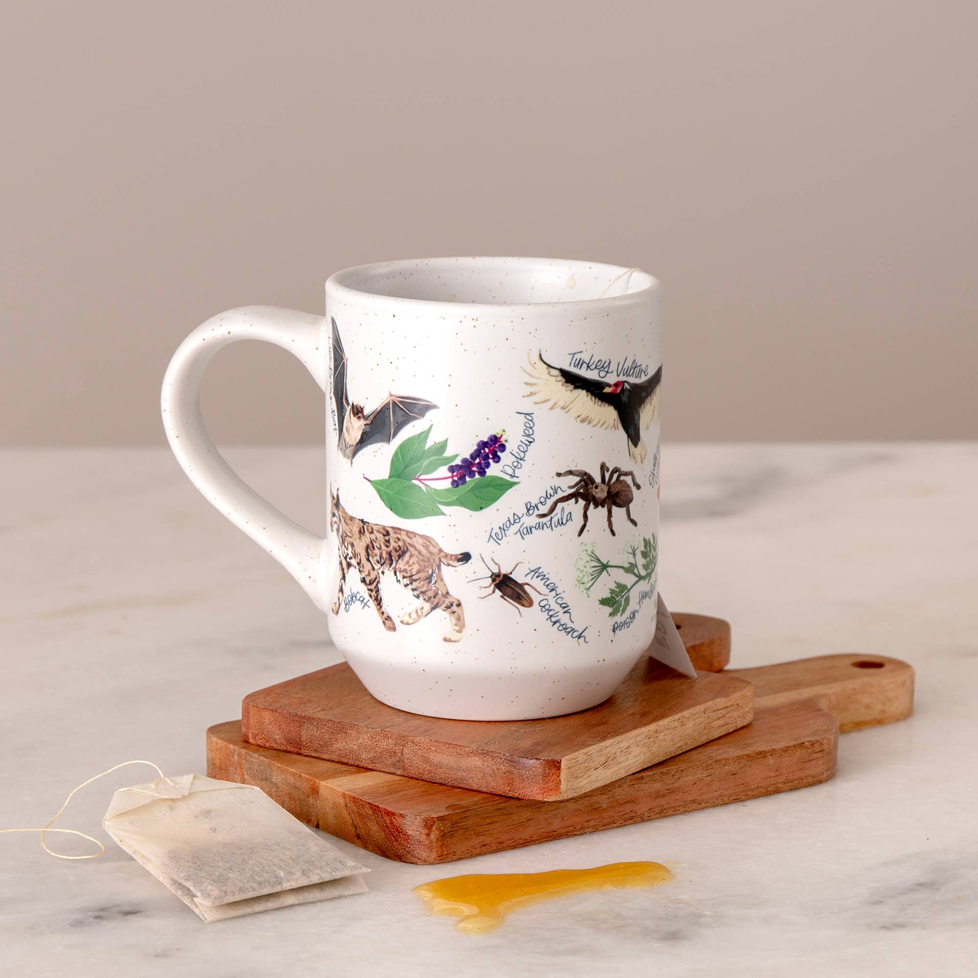1canoe2 | One Canoe Two Paper Co. - Wholesale Coffee Mug - Midnight Flora & Fauna Ceramic Mug