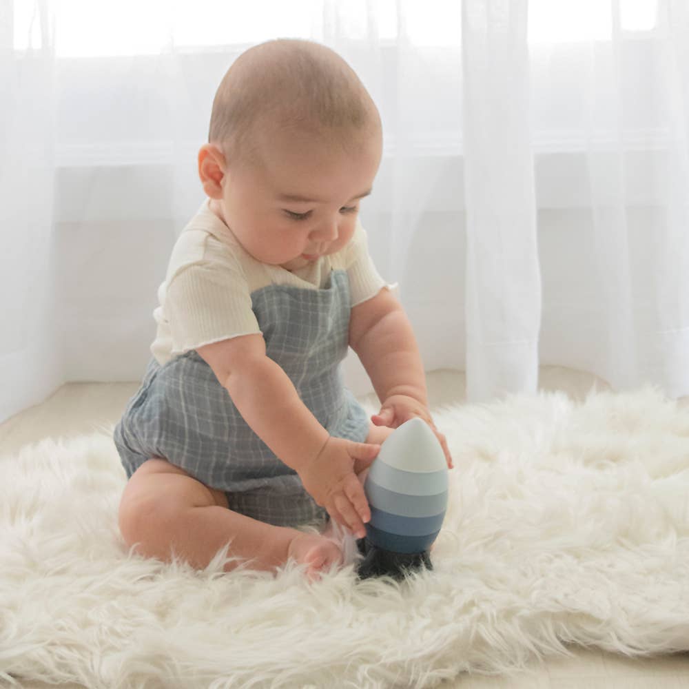 Living Textiles - Wholesale Puzzle – Child - Silicone Rocket Stacking Puzzle3