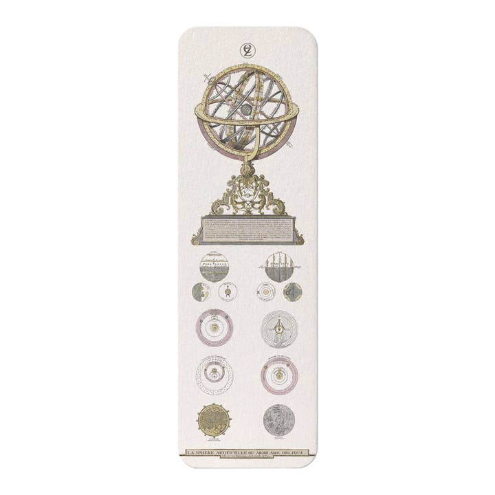 Ezen Trade - Wholesale Bookmark - DIAGRAM OF AN ARMILLARY SPHERE (1740): Painting Bookmark