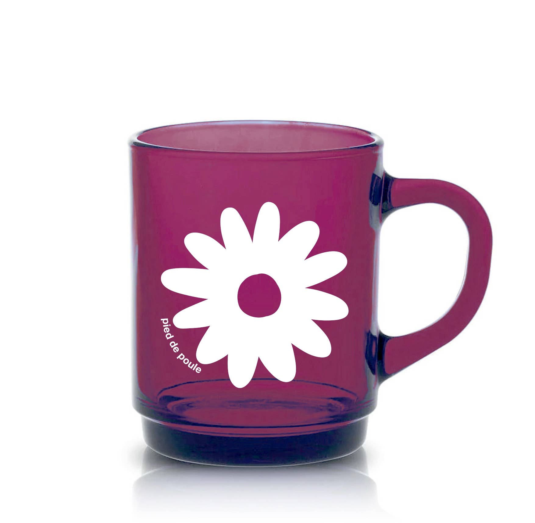 Pied De Poule - Wholesale Coffee Mug - Duralex mug - “RETRO” PLUM13