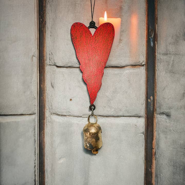 Whimsies – Engroshandel Vindharpe – Heart Wind Chime søde klokker havemetalgaver impulskøb