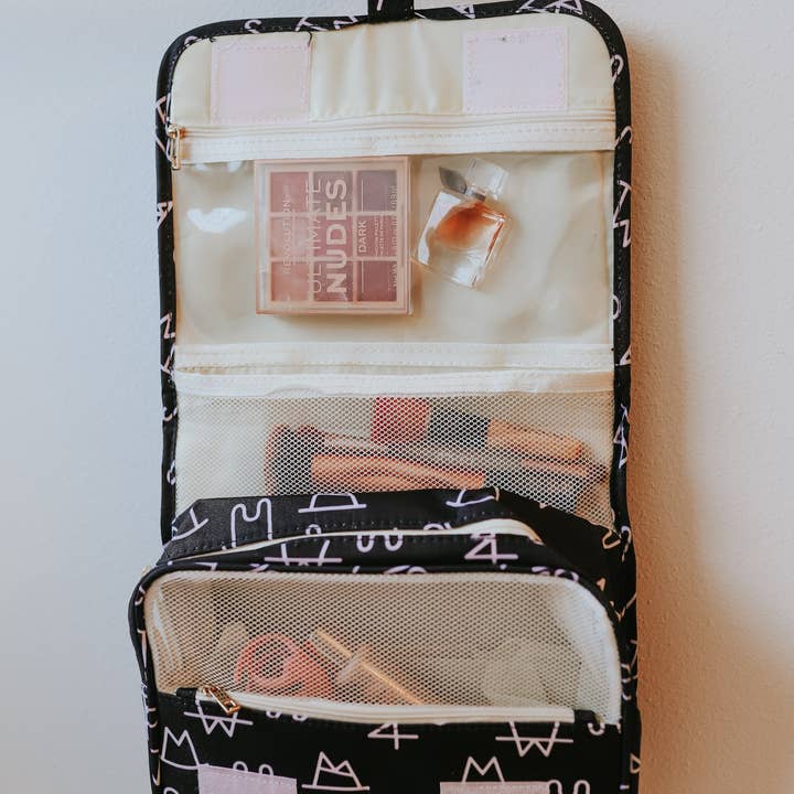 The Front Porch Label - Wholesale Toiletry Bag - Women's - Black Brand Shower Tote0