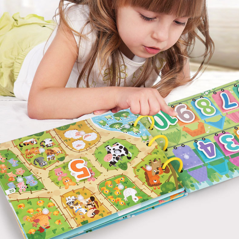 Joymaxx - Vente Cartes d'apprentissage – enfant et bébé - Livre d'activités Montessori - Les Nombres4