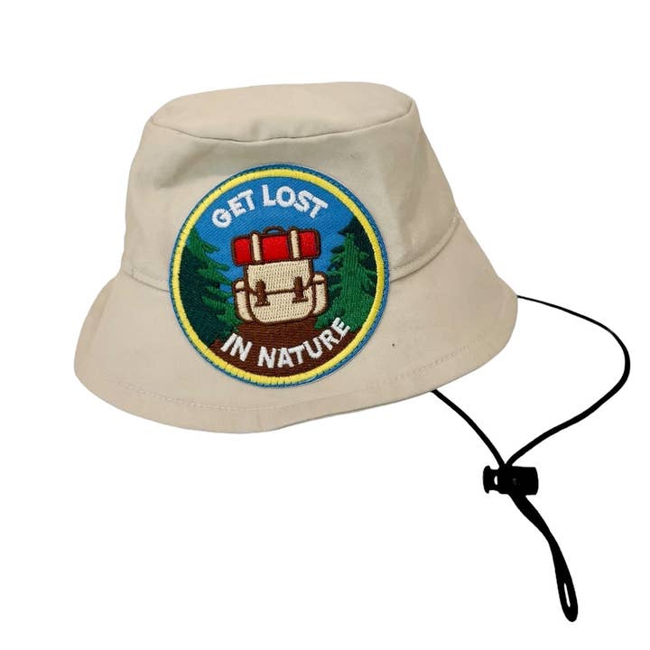 Chapeau Camp Bucket en kaki pour la vente par Heads or Tails Pup