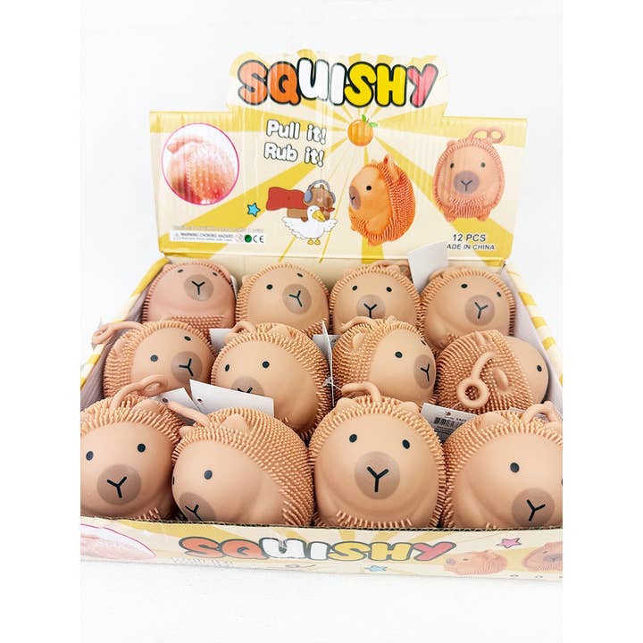 MIX COLOR Cute Capybara Puffer Squishy Toy for wholesale on Faire