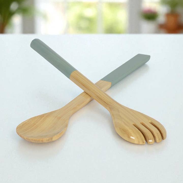 albert L. (punkt) Inc. - Wholesale Serving Utensil - Large Bamboo Server Set13