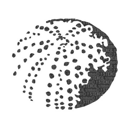 Ursula Sea Urchin Stencil for wholesale by The Stencil Studio