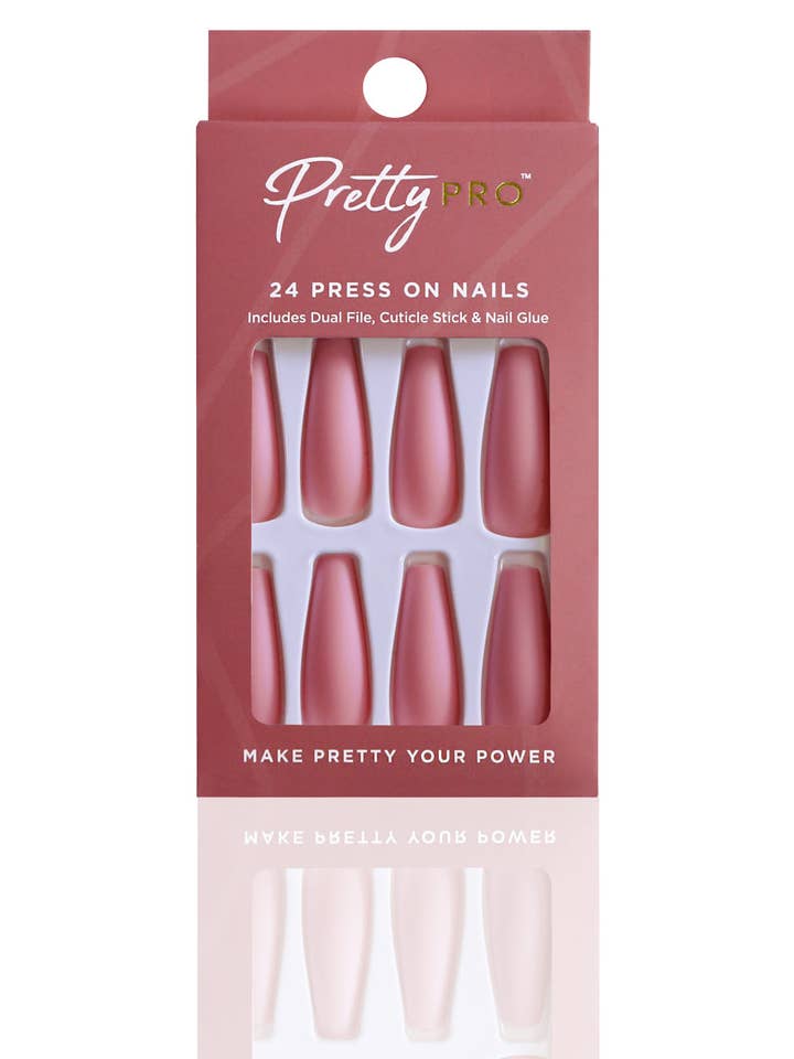Lot de 24 faux ongles à presser pour la vente par Pretty Pro