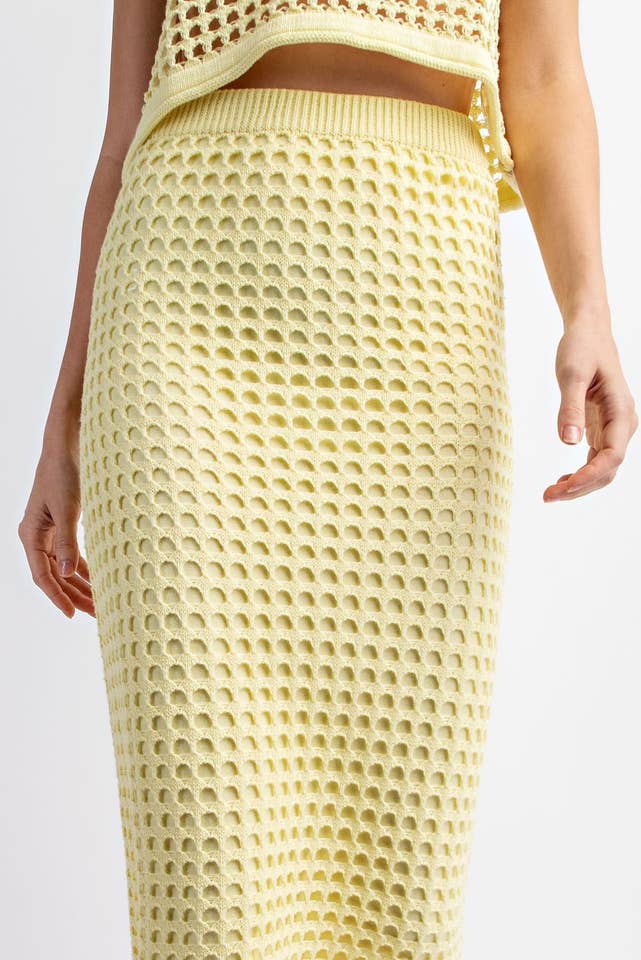 Edit by Nine - Wholesale Top & Skirt Set - Women's - Ts2343 Sleeveless Weaved Knitted Top7