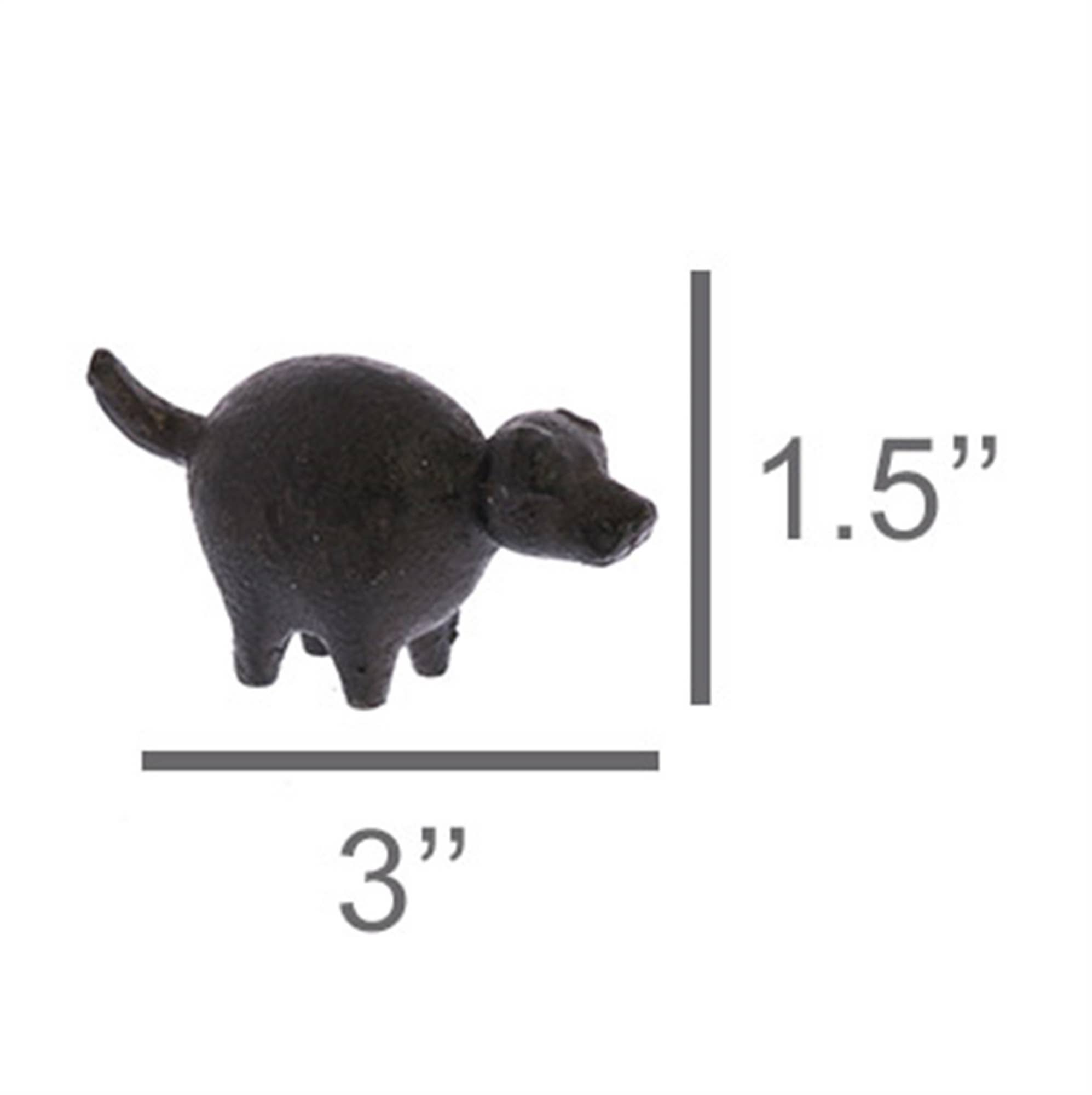 HomArt - Wholesale Decorative Figurine - Botero Critter Dog, Cast Iron - Brown3