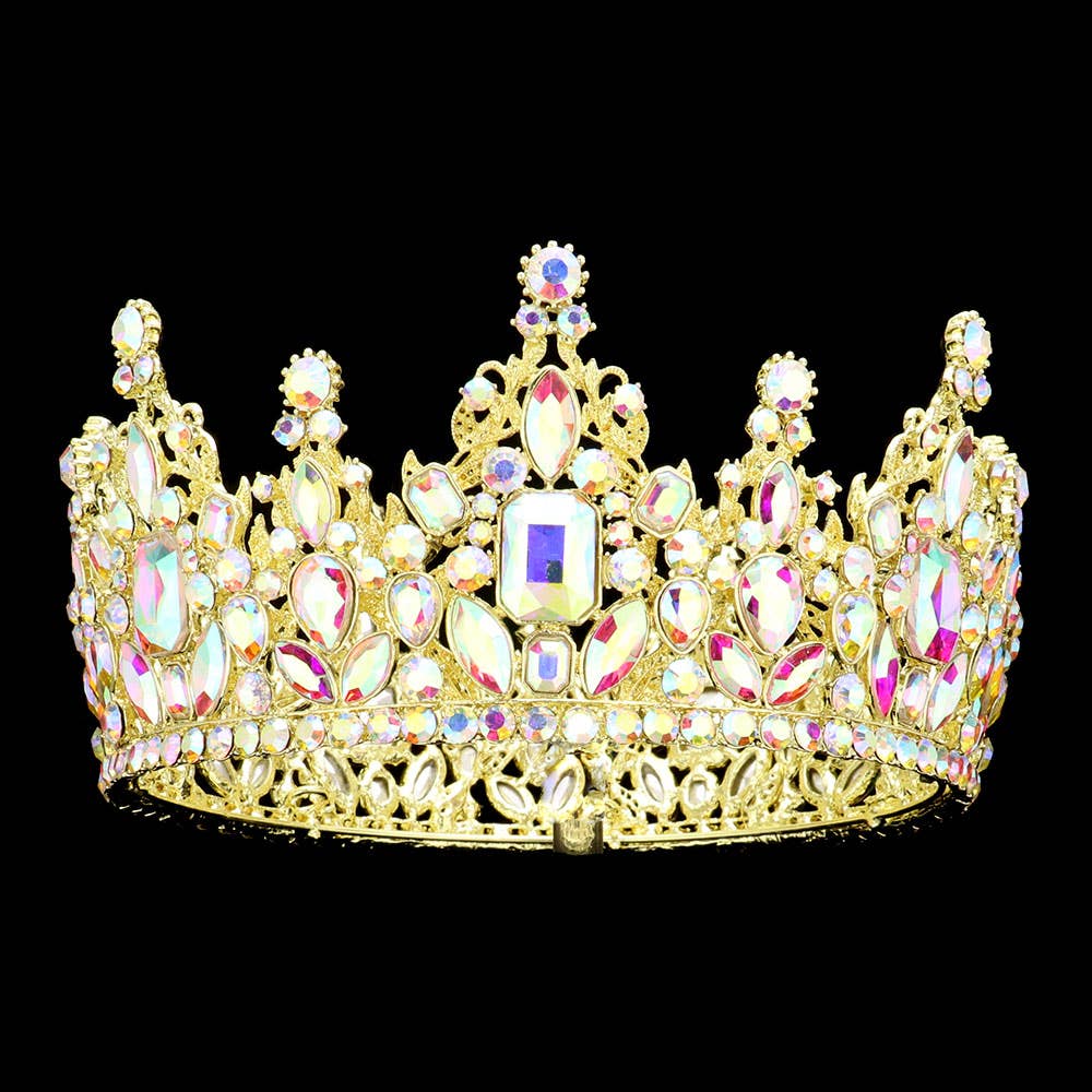 Sensibling Corp. - Wholesale Tiara - Women's - Multi Stone Cluster Crown Tiara1