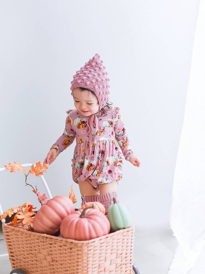 Hübscher Gourdgeous Pumpkins Bubble Strampler für den Großhandel von Pipsqueaks Clothing Co
