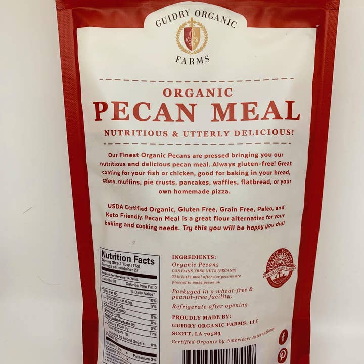 Guidry Organic Farms - Wholesale Nuts - Pecan Meal- USDA Certified Organic4