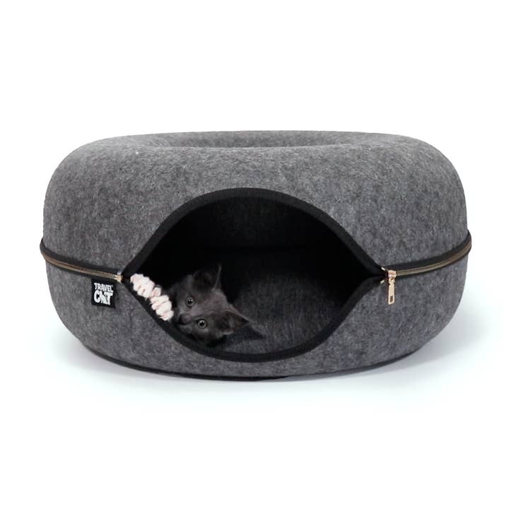 Travel Cat Wholesale - Wholesale Pet bed – Cat - "Donut!" Cat Hideaway Cave & Bed - Cozy Chic Pet Bed10