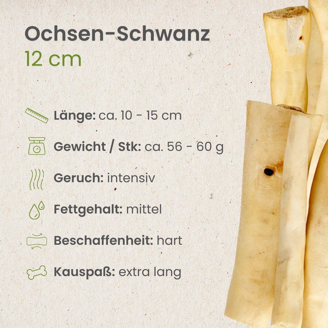 Kauartikel.com GmbH – wholesale Hundben/bitleksak - Hund – Oxtail cirka 12 cm naturligt hundtugg2